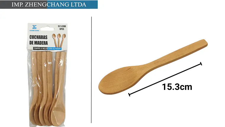 Cucharita de madera 15.3cm   1
