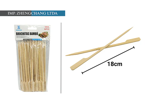 Brochetas de bambú 18cm