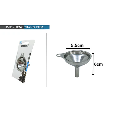 Embudo chico acero inox  1