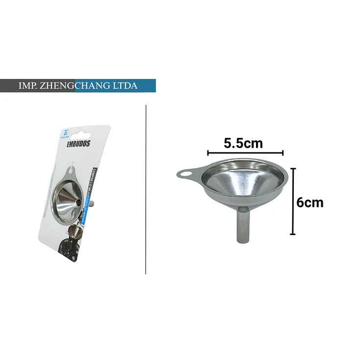 Embudo chico acero inox  1