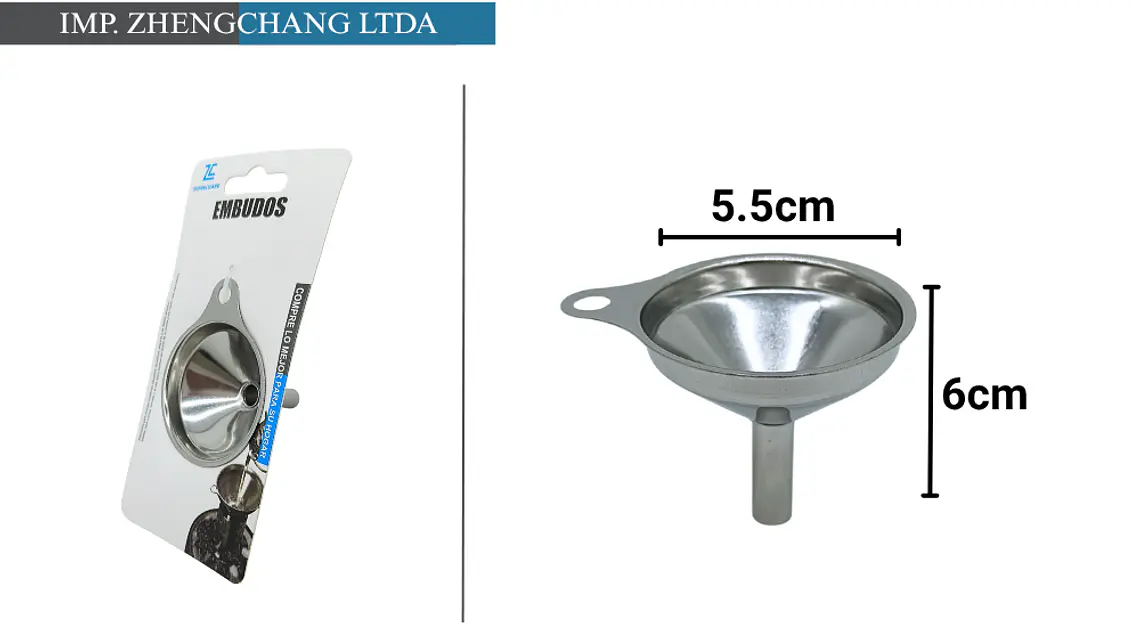 Embudo chico acero inox  1