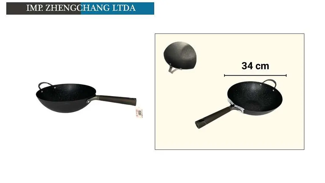 Wok 34cm doble asa  1