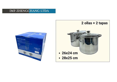 Set de 2 Ollas altas 