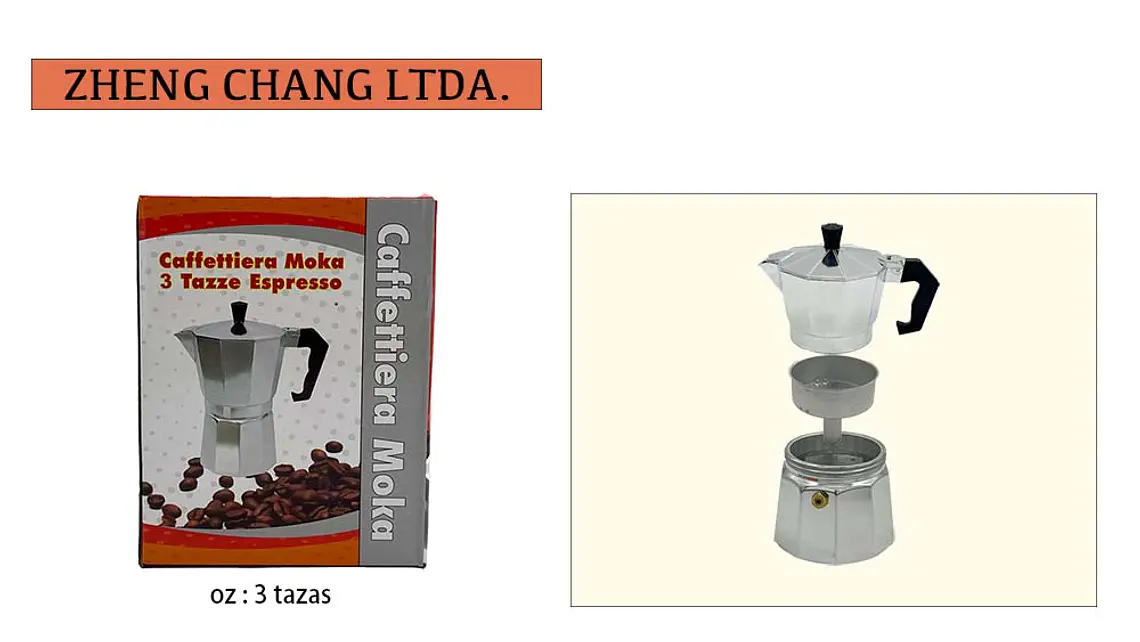 Cafetera italiana 3 tazas (x6) 1