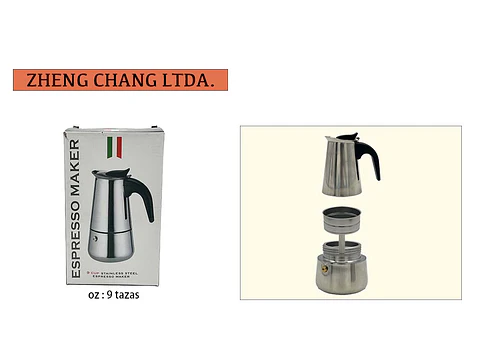 Cafetera De Acero Inoxidable De 9 Tazas (x6)