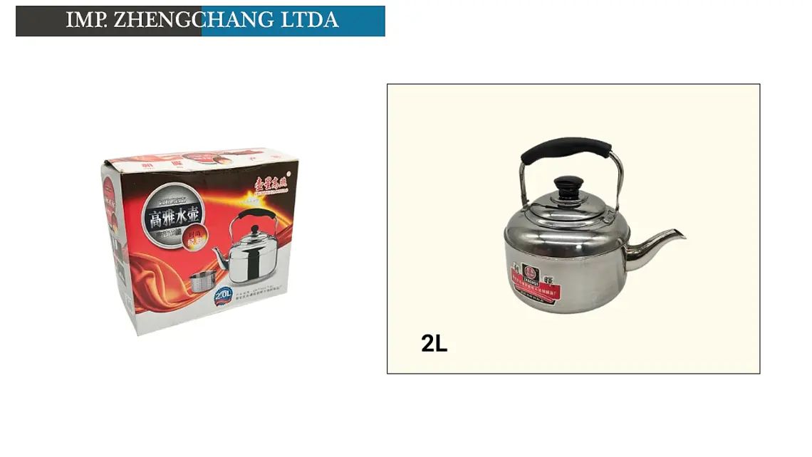 Tetera acero inox. 2L (x6) 1