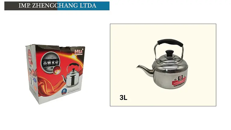 Tetera acero inox. 3L (x6) 1