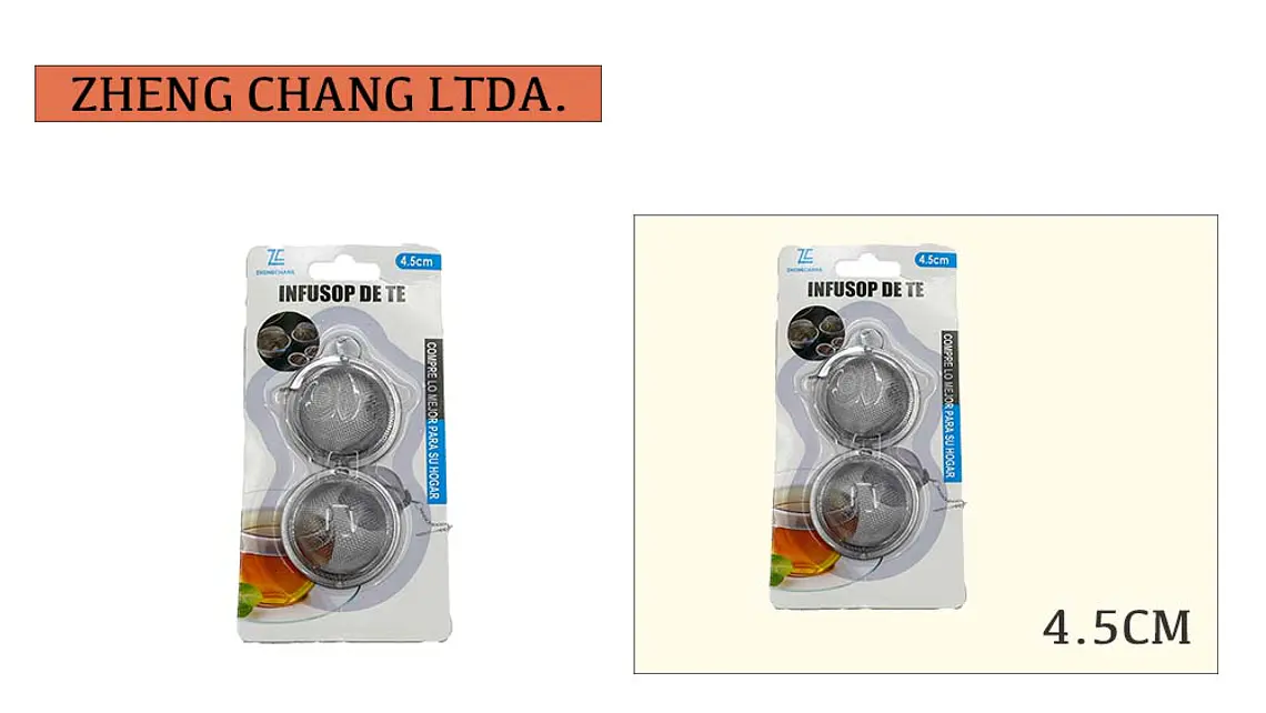 Infusor bola de té  4,5 cm acero Inox. (x12) 1