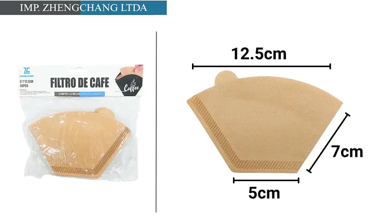 Filtro de papel para cafe tipo U pequeño 50Pcs (x12) 1