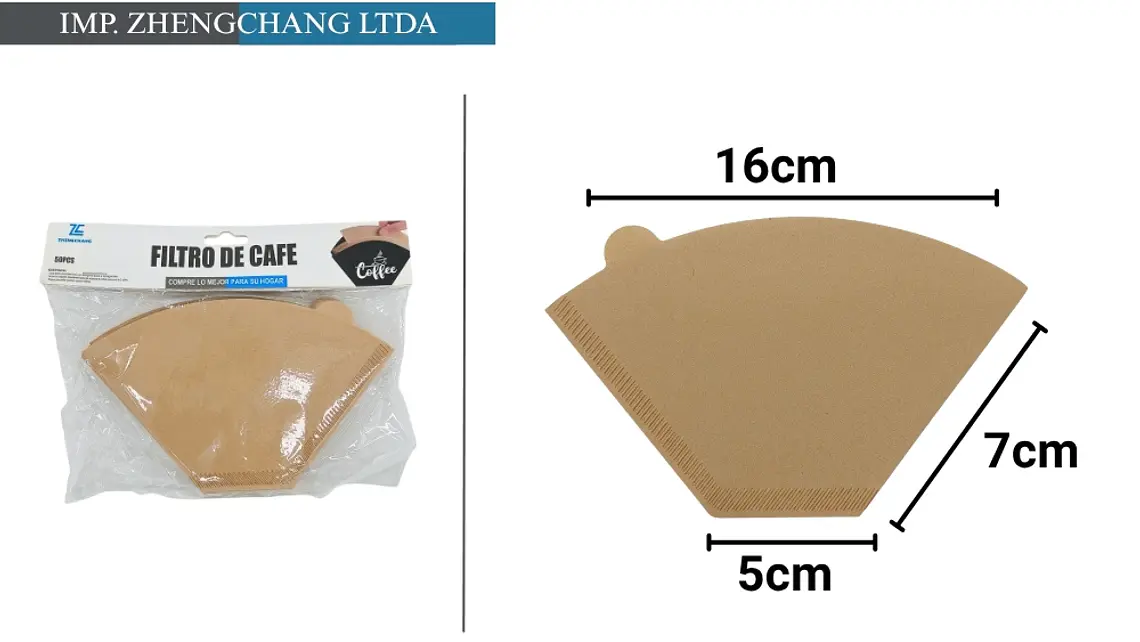 Filtro de papel para cafe tipo U mediano 50Pcs (x12) 1