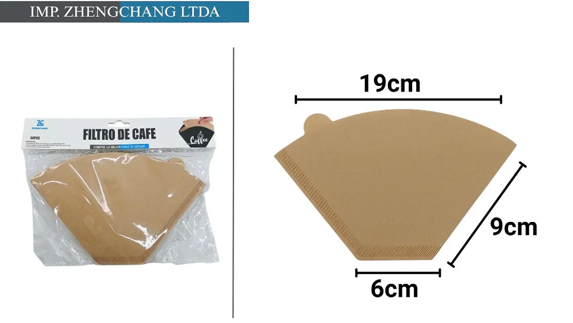 Filtro de papel para cafe tipo U Grande 50Pcs (x12) 1