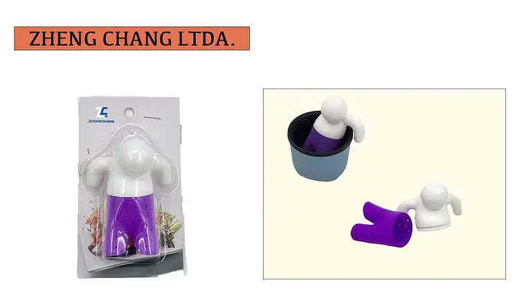 Infusor De Té De Silicona Figura Humana (x12) 1