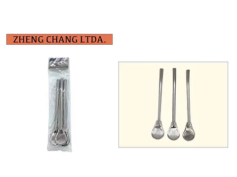 Bombilla para mate-Pajita grande Acero Inox. (x20)