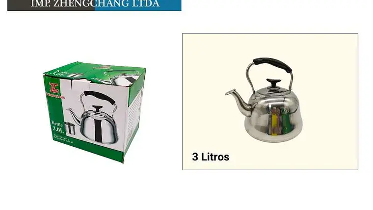 Tetera clasica acero inox 3L (x6) 1