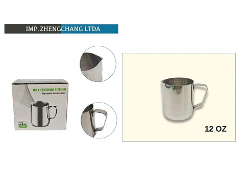 Jarra lechero acero inox. Espumador 350ml-12 Oz (x5)