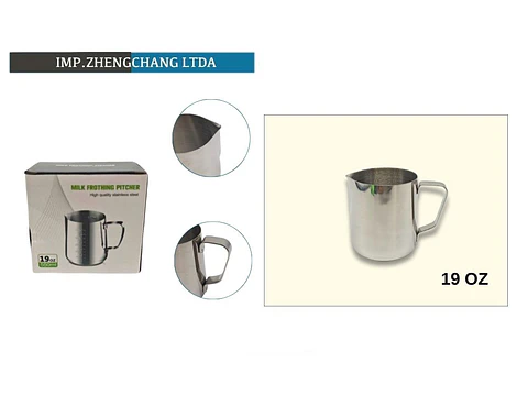 Jarra lechero acero inox. Espumador 19 Oz (x5)