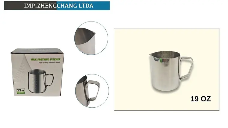 Jarra lechero acero inox. Espumador 19 Oz (x5) 1