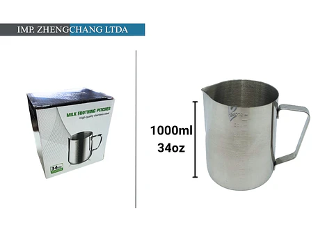 Jarra lechero acero inox. Espumador 900ml (x5)