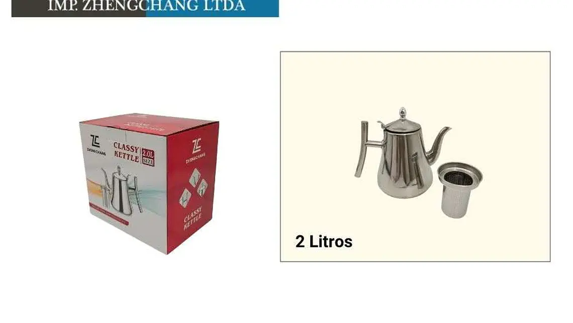 Tetera Jarra tipo cassette acero inox. 2L (x6) 1