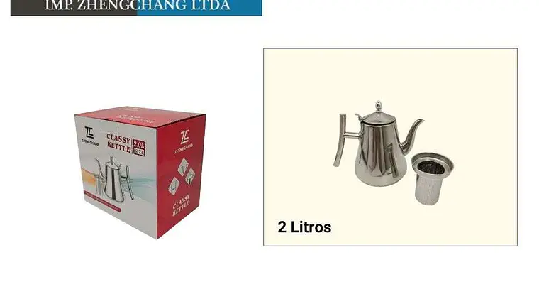 Tetera Jarra tipo cassette acero inox. 2L (x6) 1