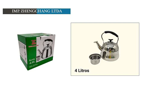 Tetera clasica acero inox 4L (x6)