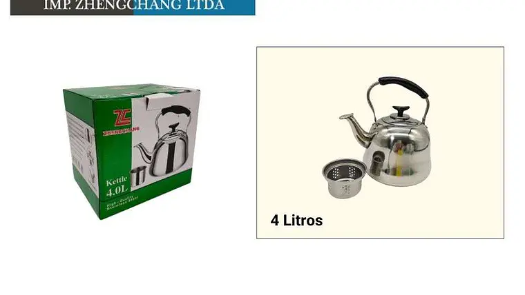 Tetera clasica acero inox 4L (x6) 1