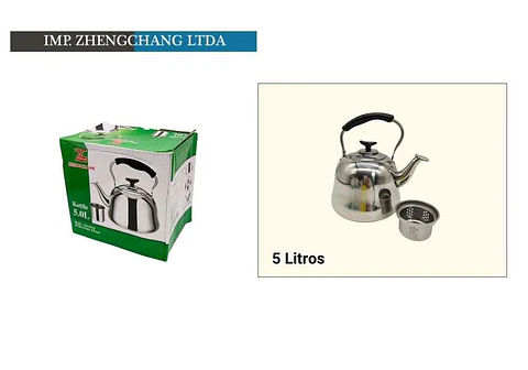 Tetera clasica acero inox 5L (x6)