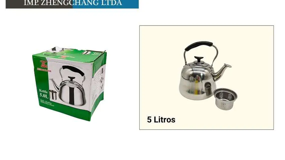 Tetera clasica acero inox 5L (x6) 1