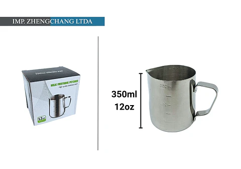 Jarra para Latte acero inox. Espumador 350ml-12 Oz (x5)