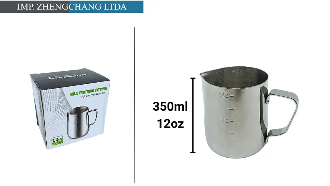 Jarra para Latte acero inox. Espumador 350ml-12 Oz (x5) 1