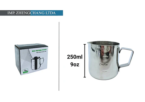 Jarra para Latte acero inox. Espumador 250ml-9 Oz (x5)