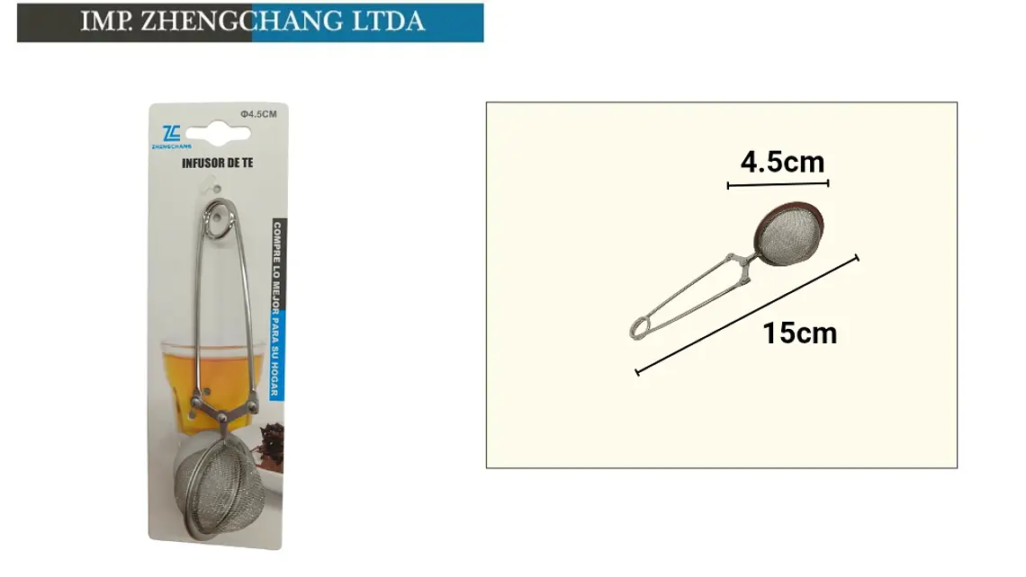  Infusor de té pinza con mango 4.5cm (x12) 1