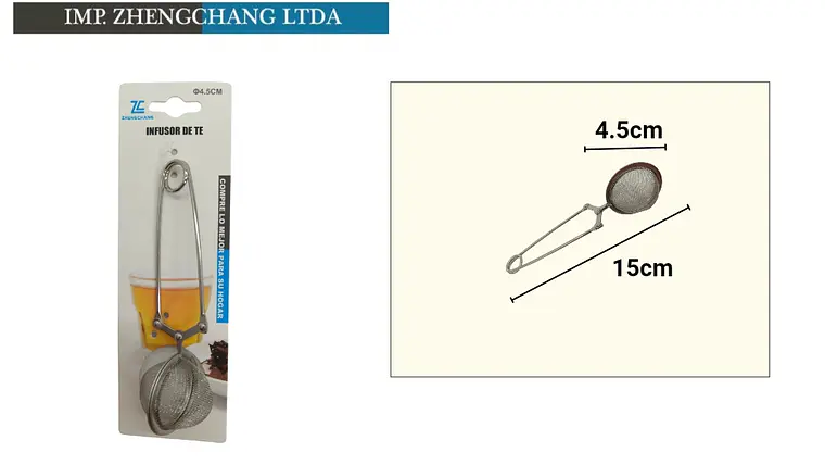  Infusor de té pinza con mango 4.5cm (x12) 1