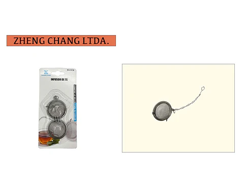  Infusor de té pinza con cadena 4.5cm (x12)