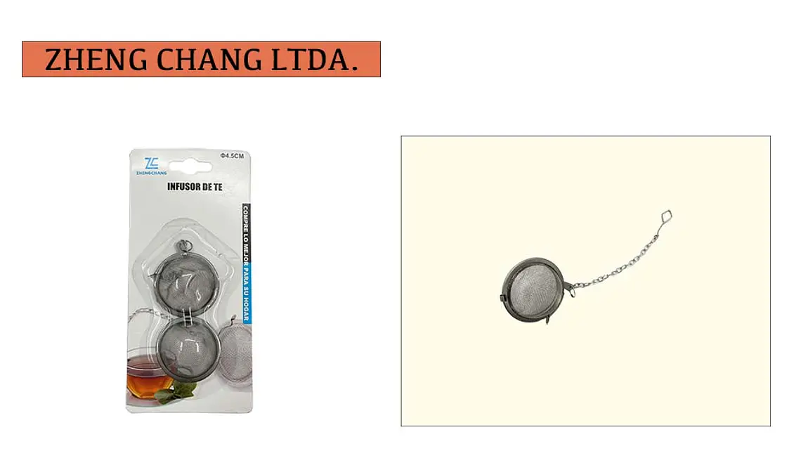  Infusor de té pinza con cadena 4.5cm (x12) 1