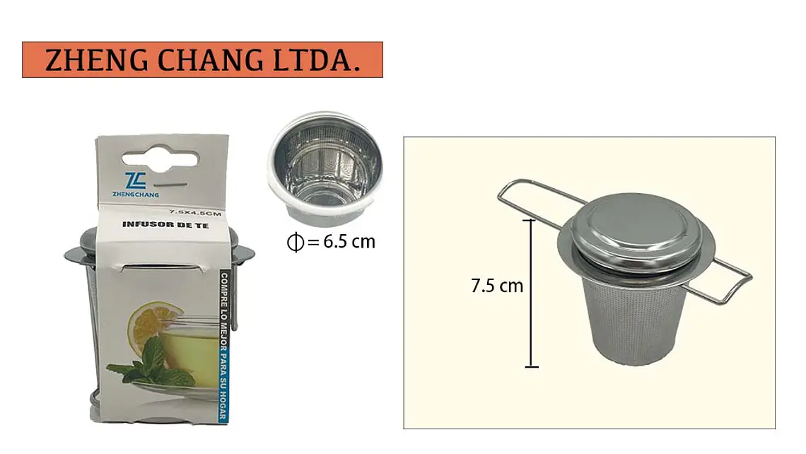 Infusor de té – canasta plagable 2123-6-1 (x12) 1