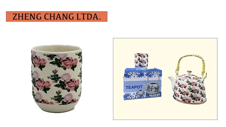 Taza ceramica Estilo Japones grabado Flor rosada (x6) 1