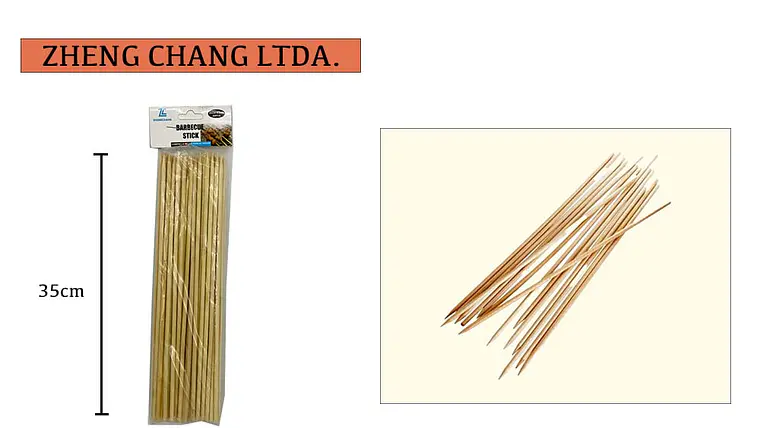 Brocheta de bambú 35cmx5mm (x12) 1