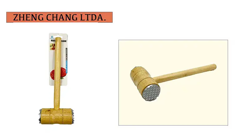  Martillo madera hierro ablandador de carne (x12) 1