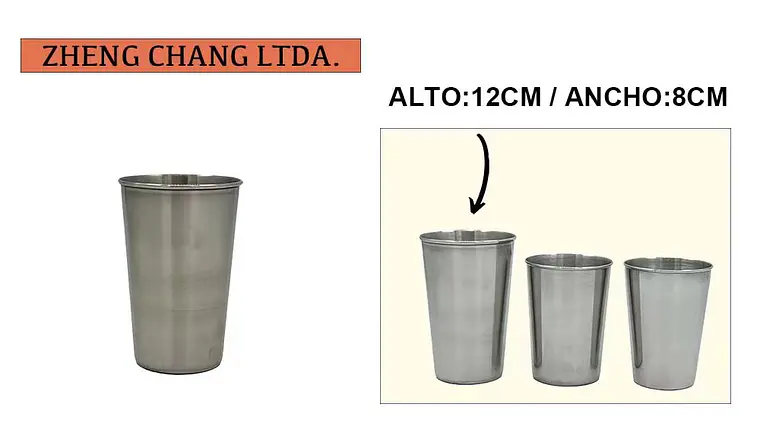Vaso acero Inox para frio y calor extra grande (x20) 1