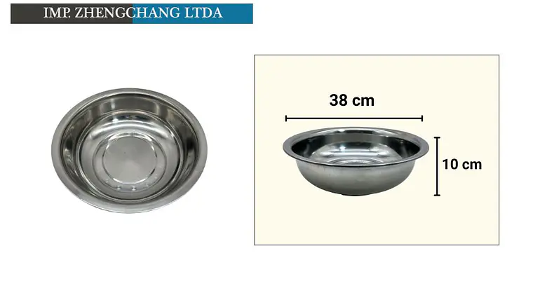 Palangana de acero inoxidable 38CM 1