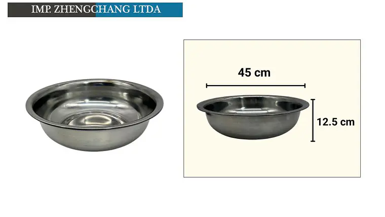 Palangana de acero inoxidable 45CM 1