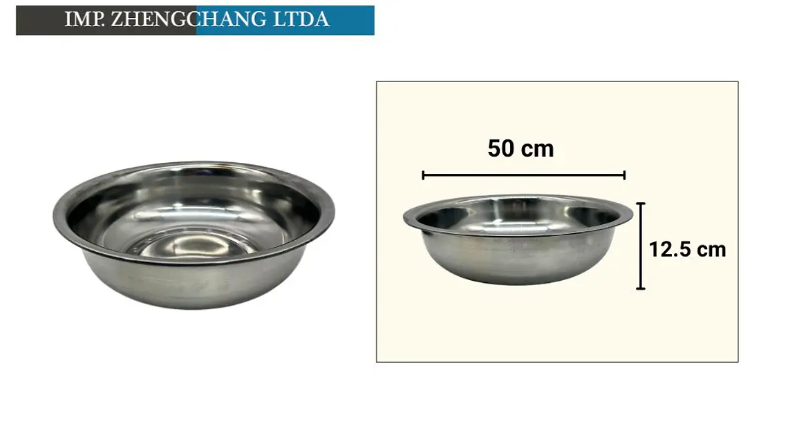 Palangana de acero inoxidable 50CM 1