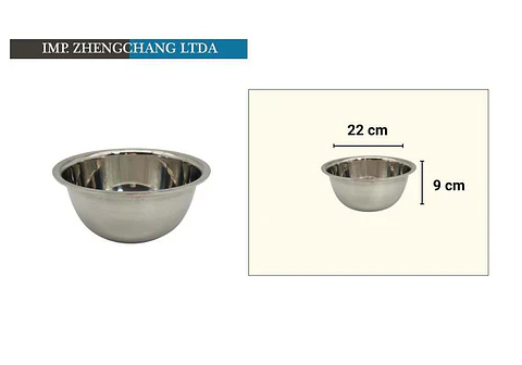 Bowl acero Inox. para condimentar 22 cm (x10)