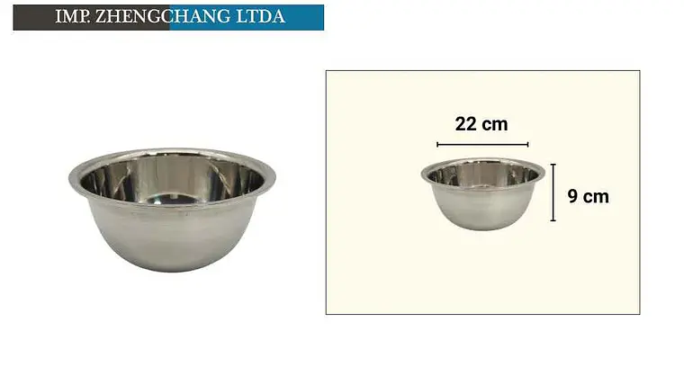 Bowl acero Inox. para condimentar 22 cm (x10) 1