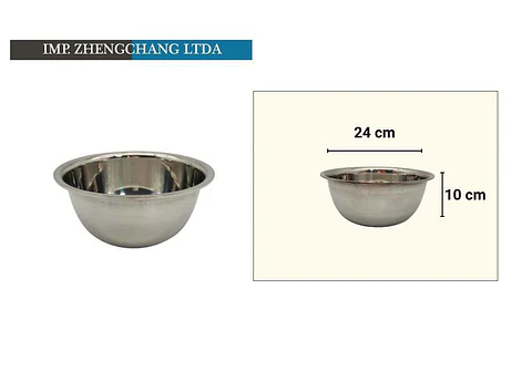 Bowl acero Inox. para condimentar 24cm (x10)