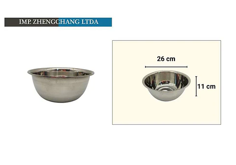 Bowl acero Inox. para condimentar 26cm (x10)