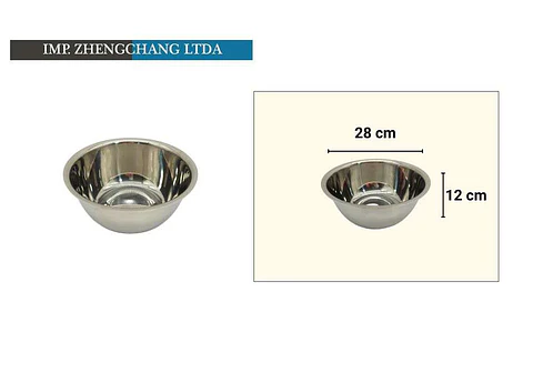 Bowl acero Inox. para condimentar 28cm (x10)
