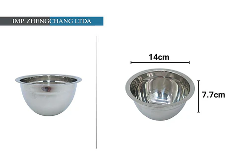 Bowl acero Inox. para ensaladas 14cm (x10)