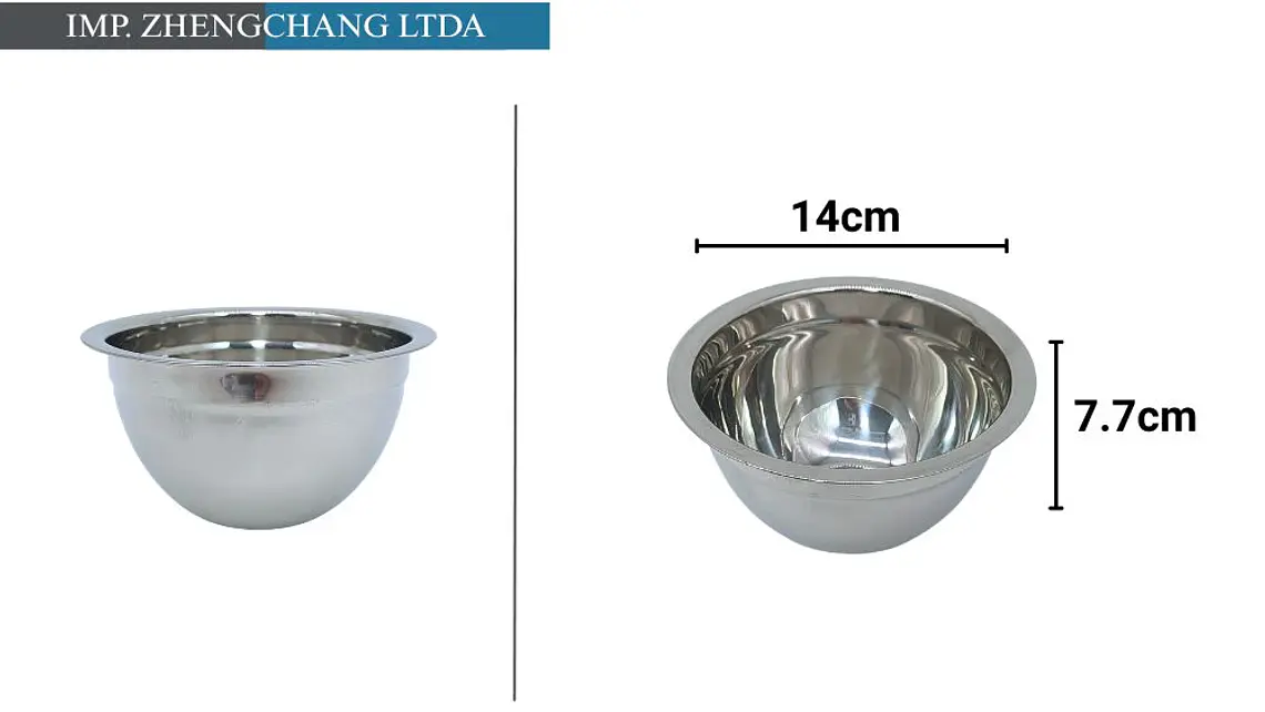 Bowl acero Inox. para ensaladas 14cm (x10) 1